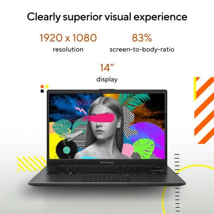 ASUS VIVOBOOK GO 14 AMD RYZEN 5 7520U / 16GB DDR5 / 512GB PCIE 3.0 SSD / 14.0 - INCH / FHD (1920 X 1080) 16:9 /MIXED BLACK / NUMBERPAD /WIN 11 HOME / MS OFFICE LAPTOP E1404FA - NK542WS - SWIFT PERIPHERALS90NB0ZS2-M009A0
