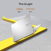 ASUS VIVOBOOK GO 14 AMD RYZEN 5 QUAD CORE 7520U - (16 GB/512 GB SSD/WINDOWS 11 HOME) E1404FA - NK541WS THIN AND LIGHT LAPTOP (14 INCH, COOL SILVER, 1.38 KG, WITH MS OFFICE) - SWIFT PERIPHERALS90NB0ZS1-M00990