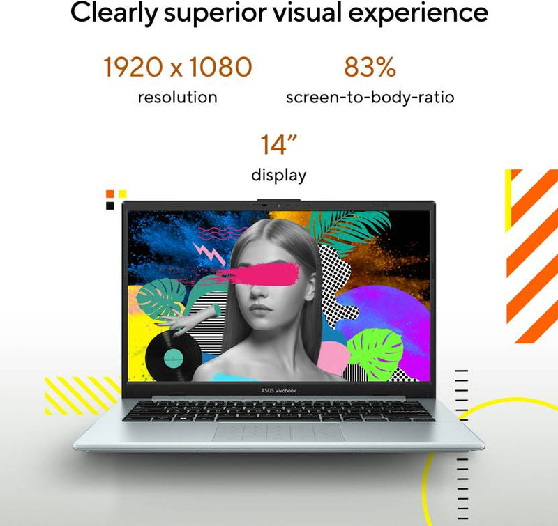 ASUS VIVOBOOK GO 14 AMD RYZEN 5 QUAD CORE 7520U - (8 GB/512 GB SSD/WINDOWS 11 HOME) E1404FA - NK523WS THIN AND LIGHT LAPTOP (14 INCH, GREEN GREY, 1.38 KG, WITH MS OFFICE) - SWIFT PERIPHERALS90NB0ZS3-M00970