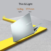 ASUS VIVOBOOK GO 15 (2023), AMD RYZEN 5 7520U, 15.6" (39.62 CM) FHD, THIN & LIGHT LAPTOP (16GB/512GB SSD/WINDOWS 11/OFFICE 2021/ALEXA BUILT - IN/GREEN GREY/1.63 KG), E1504FA - NJ543WS - SWIFT PERIPHERALS90NB0ZR3-M00BH0