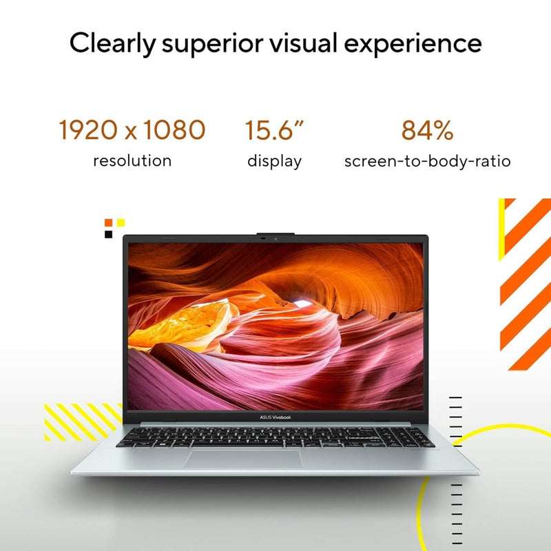 ASUS VIVOBOOK GO 15 (2023), AMD RYZEN 5 7520U, 15.6" (39.62 CM) FHD, THIN & LIGHT LAPTOP (16GB/512GB SSD/WINDOWS 11/OFFICE 2021/ALEXA BUILT - IN/GREEN GREY/1.63 KG), E1504FA - NJ543WS - SWIFT PERIPHERALS90NB0ZR3-M00BH0