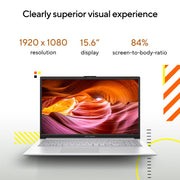 ASUS VIVOBOOK GO 15 AMD RYZEN 5 7520U / 16GB LPDDR5 / 512GB PCIE 3.0 SSD / 15.6 - INCH / FHD (1920 X 1080) 16:9 /COOL SILVER /WIN 11 HOME / MS OFFICE LAPTOP E1504FA - NJ541WS - SWIFT PERIPHERALS90NB0ZR1-M00BK0