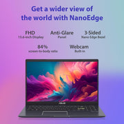 ASUS VIVOBOOK GO 15, INTEL CELERON N4500, FINGERPRINT SENSOR (INTEL HD IGPU/8GB RAM/512GB SSD/FHD/15.6"/60HZ/42WHRS/WINDOWS 11/M365 BASIC (1YEAR)*/OFFICE HOME 2024/STAR BLACK/1.57 KG) E510KA - EJ9011WS - SWIFT PERIPHERALS90NB0UJ5-M01D30
