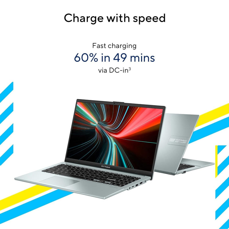 ASUS VIVOBOOK GO 15 OLED (2023), INTEL CORE I3 - N305, 15.6" (39.62 CMS) FHD OLED, THIN AND LIGHT LAPTOP (8GB/512GB SSD/WINDOWS 11/OFFICE 2021/BACKLIT KB/GREY/1.63 KG), E1504GA - LK323WS - SWIFT PERIPHERALS90NB0ZT3-M009C0