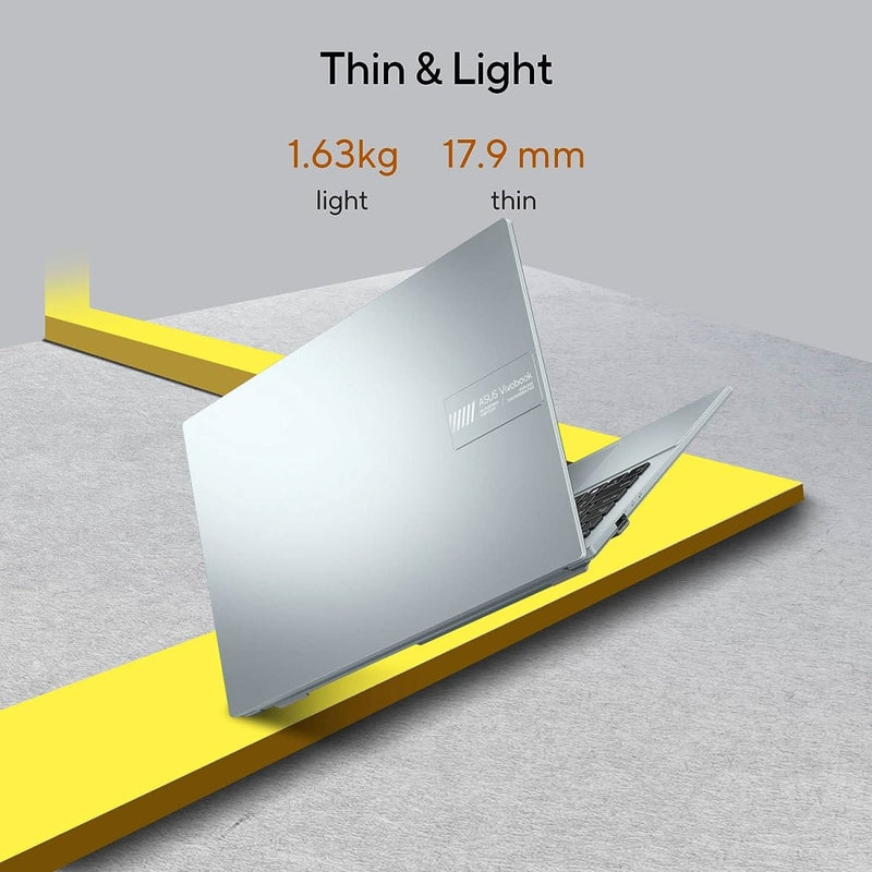 ASUS VIVOBOOK GO 15 OLED E1504FA - LK541WS [R5 - 7520U RYZEN/16GB/512GB SSD/WIN11 HOME+MSO/15.6 INCH/INTEGRATED GRAPHICS /1 YEAR(S)/SILVER] - SWIFT PERIPHERALS1084775