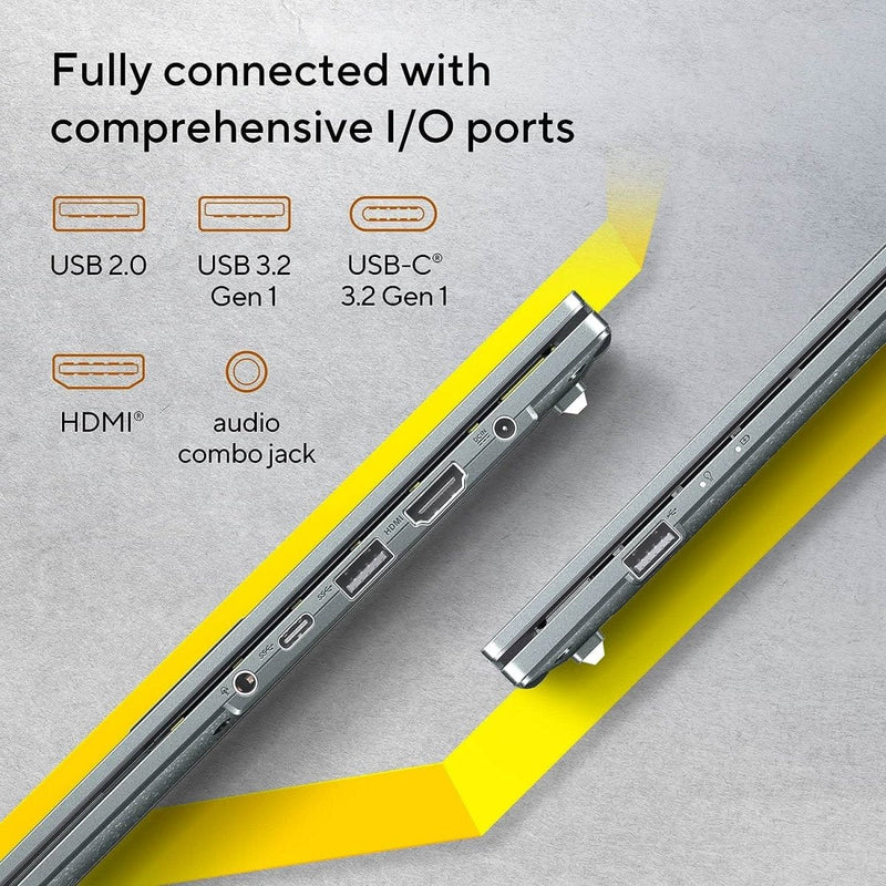 ASUS VIVOBOOK GO 15 OLED E1504FA - LK541WS [R5 - 7520U RYZEN/16GB/512GB SSD/WIN11 HOME+MSO/15.6 INCH/INTEGRATED GRAPHICS /1 YEAR(S)/SILVER] - SWIFT PERIPHERALS1084775