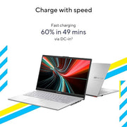 ASUS VIVOBOOK GO 15 OLED INTEL CORE I3 - N305 / 8GB DDR4 / 512GB PCIE 3.0 SSD / 15.6 - INCH / FHD (1920 X 1080) OLED 16:9 /COOL SILVER /BACKLIT KB / WIN 11 HOME / MS OFFICE LAPTOP E1504GA - LK321WS - SWIFT PERIPHERALS90NB0ZT1-M00990