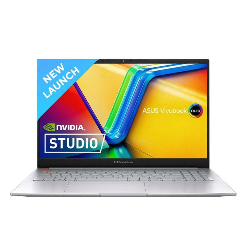 ASUS VIVOBOOK PRO 15 OLED K6502VU - MA952WS INTEL CORE I9 - 13900H/NVIDIA RTX 4050 6GB GDDR6,16GB DDR4,1TB PCIE 4.0 SSD,15.6 - INCH,2.8K,COOL SILVER,FP,BACKLIT KB,WIN 11 HOME, MS OFFICE - SWIFT PERIPHERALS90NB1132-M003F0