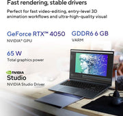 ASUS VIVOBOOK PRO 16 OLED FOR CREATOR, INTEL H - SERIES INTEL CORE I9 13TH GEN 13900H - (16 GB/1 TB SSD/WINDOWS 11 HOME/6 GB GRAPHICS/NVIDIA GEFORCE RTX 4050/120 HZ/65 TGP) K6602VU - LZ951WS GAMING LAPTOP - SWIFT PERIPHERALS90NB1151-M001C0