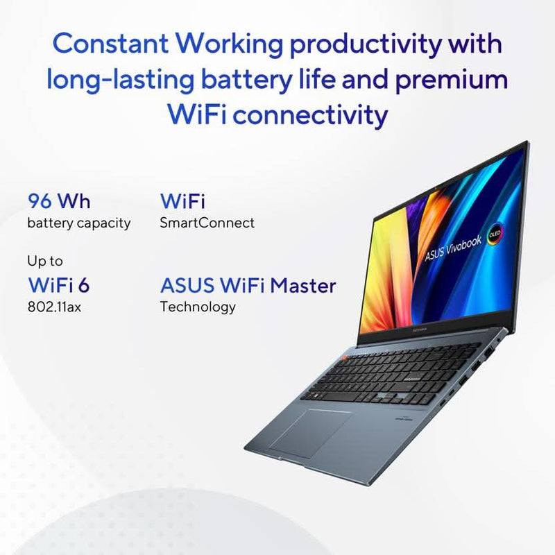 ASUS VIVOBOOK PRO 16 OLED FOR CREATOR, INTEL H - SERIES INTEL CORE I9 13TH GEN 13900H - (16 GB/1 TB SSD/WINDOWS 11 HOME/6 GB GRAPHICS/NVIDIA GEFORCE RTX 4050/120 HZ/65 TGP) K6602VU - LZ951WS GAMING LAPTOP - SWIFT PERIPHERALS90NB1151-M001C0