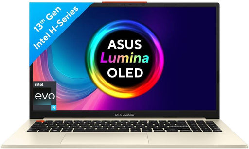ASUS VIVOBOOK S 15 OLED INTEL EVO H - SERIES INTEL CORE I9 13TH GEN 13900H - (16 GB/1 TB SSD/WINDOWS 11 HOME) S5504VA - MA954WS THIN AND LIGHT LAPTOP (15.6 INCH, CREAM WHITE, 1.70 KG, WITH MS OFFICE) - SWIFT PERIPHERALS90NB0ZK4-M00880