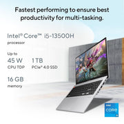 ASUS VIVOBOOK S 15 OLED,LIGHT WEIGHT LAPTOP,13TH GEN,INTEL EVO CORE I5 - 13500H (16GB/1TB/INTEL IRIS XE GRPH/39.62 CMS (15.6) 3K/WIN11HM)S5504VA - MA553WS - SWIFT PERIPHERALS1090086