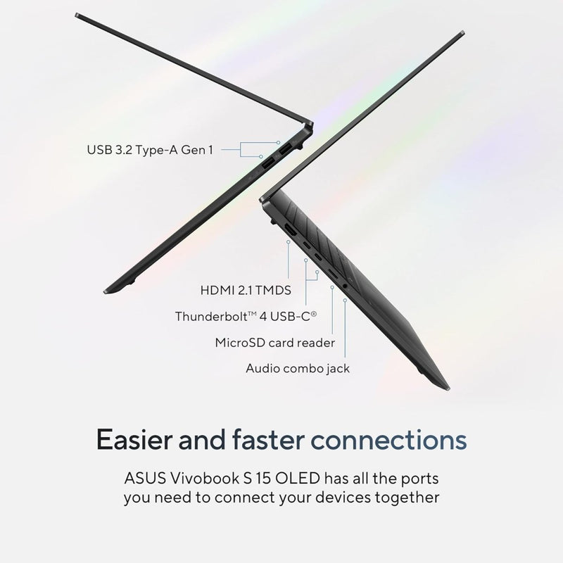 ASUS VIVOBOOK S 16 OLED, AI POWERED LAPTOP, INTEL EVO CORE ULTRA 7 155H (16GB/1TB/INTEL ARC GRPH/40.64 CMS (16) 3.2K/WIN 11 HM) S5606MA - MX752WS - SWIFT PERIPHERALS90NB12E3-M00100