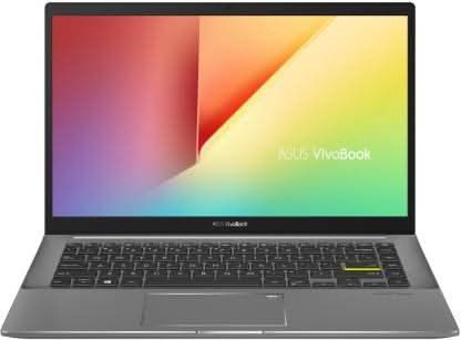 ASUS VIVOBOOK S S14 CORE I5 11TH GEN - (8 GB /512 GB SSD/WINDOWS 10 HOME,14 INCH, INDIE BLACK, 1.40 KG, WITH MS OFFICE) S433EA - AM501TS THIN AND LIGHT LAPTOP - SWIFT PERIPHERALS101604