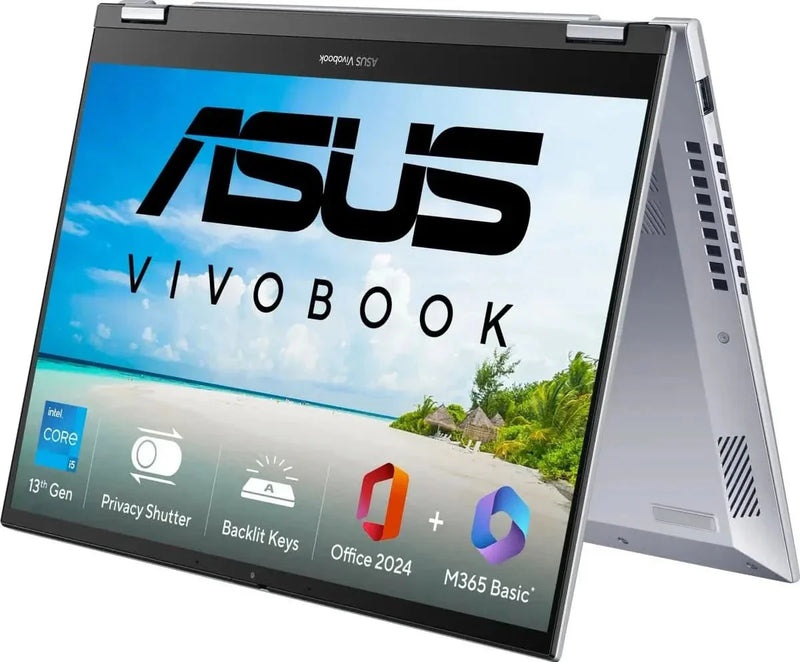 ASUS VIVOBOOK S14 FLIP 2025 TP3402VAO - LZ612WS LAPTOP (13TH GEN CORE I5/ 16GB/ 512GB SSD/ WIN11 HOME) - SWIFT PERIPHERALS1093919