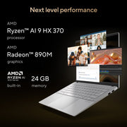 ASUS VIVOBOOK S14 OLED M5406WA - PP962WS [R9 - HX370 RYZEN/24GB/512GB SSD/WIN11 HOME+MSO/14.0 INCH/INTEGRATED GRAPHICS /1 YEAR(S)/SILVER] - SWIFT PERIPHERALS1090133
