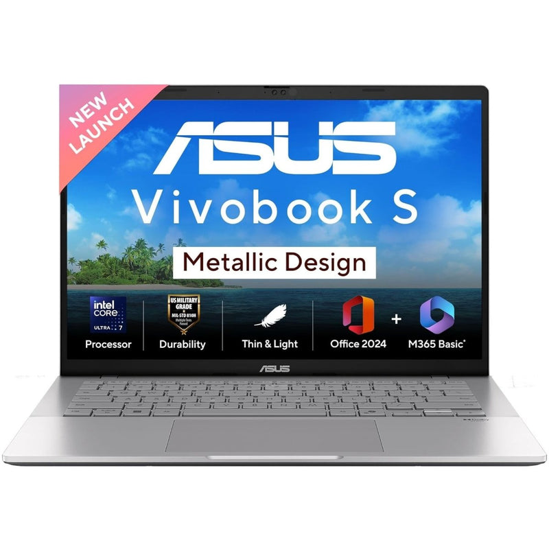 ASUS VIVOBOOK S14 S3407CA - LY084WS [ULTRA7 - 225H/16GB/512GB SSD/WIN11 HOME+MS24/14.0"/INTEGRATED GRAPHICS/1 YEAR(S)/SILVER] - SWIFT PERIPHERALS1094980