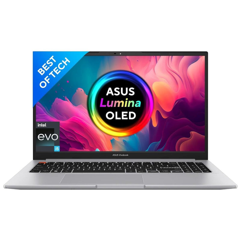 ASUS VIVOBOOK S15 OLED 2022, 15.6" 39.62 CM FHD OLED, INTEL CORE EVO I5 - 12500H 12TH GEN, THIN AND LIGHT LAPTOP (16GB/512GB SSD/IRIS XE GRAPHICS/WINDOWS 11/OFFICE 2021/GREY/1.8 KG), S3502ZA - L501WS - SWIFT PERIPHERALS90NB0WK1-M00A80