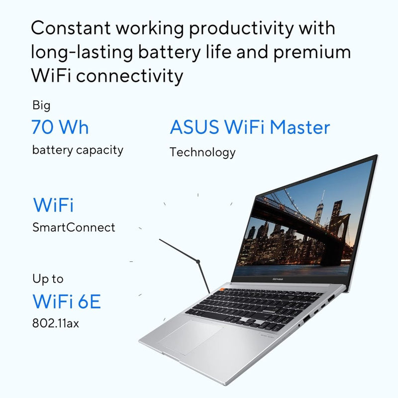 ASUS VIVOBOOK S15 OLED 2022, 15.6" 39.62 CM FHD OLED, INTEL CORE EVO I5 - 12500H 12TH GEN, THIN AND LIGHT LAPTOP (16GB/512GB SSD/IRIS XE GRAPHICS/WINDOWS 11/OFFICE 2021/GREY/1.8 KG), S3502ZA - L501WS - SWIFT PERIPHERALS90NB0WK1-M00A80