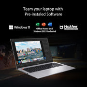 ASUS VIVOBOOK S15 OLED 2022, 15.6" 39.62 CM FHD OLED, INTEL CORE EVO I5 - 12500H 12TH GEN, THIN AND LIGHT LAPTOP (16GB/512GB SSD/IRIS XE GRAPHICS/WINDOWS 11/OFFICE 2021/GREY/1.8 KG), S3502ZA - L501WS - SWIFT PERIPHERALS90NB0WK1-M00A80