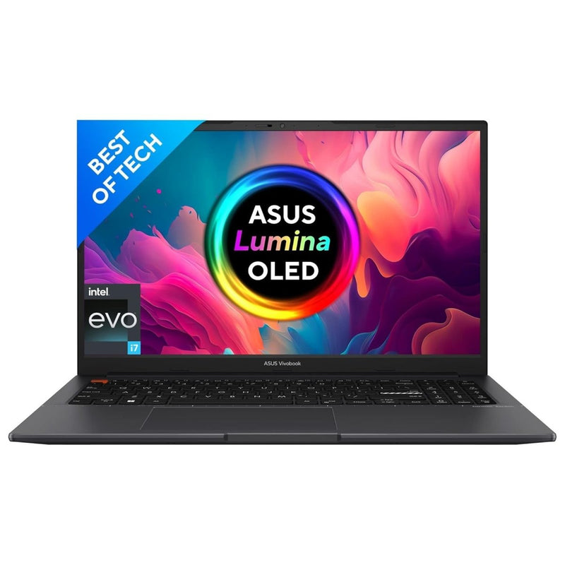 ASUS VIVOBOOK S15 OLED 2022, 15.6" 39.62 CM FHD OLED, INTEL CORE EVO I7 - 12700H 12TH GEN, THIN AND LIGHT LAPTOP (16GB/512GB SSD/IRIS XE GRAPHICS/WINDOWS 11/OFFICE 2021/BLACK/1.8 KG), S3502ZA - L702WS - SWIFT PERIPHERALS90NB0WK2-M00AB0
