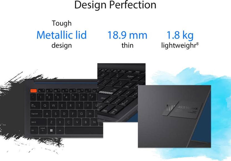 ASUS VIVOBOOK S15 OLED INTEL EVO H SERIES INTEL CORE I7 12TH GEN 12700H - (16 GB/512 GB SSD/WINDOWS 11 HOME) K3502ZA - L702WS THIN AND LIGHT LAPTOP (15.6 INCH, INDIE BLACK, 1.80 KG, WITH MS OFFICE) - SWIFT PERIPHERALS90NB0WK2-M00420