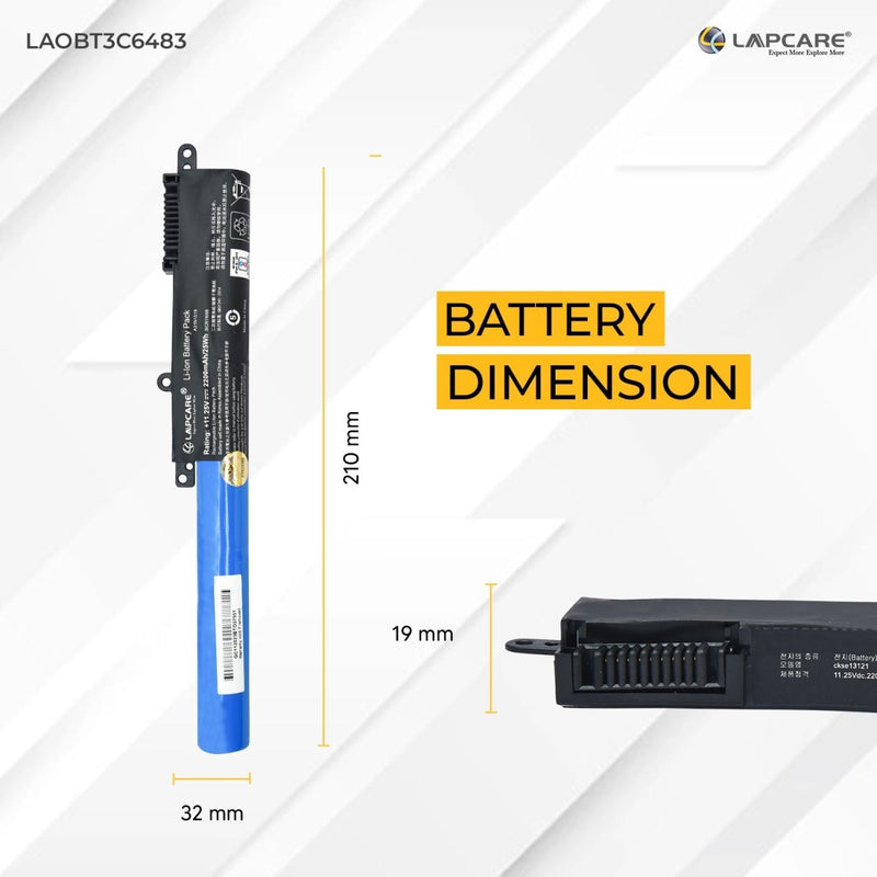 Asus VivoBook X540 Series Compatible Laptop Battery 11.1V 2000mAh 3 Cell - SWIFT PERIPHERALSLAOBT3C6483