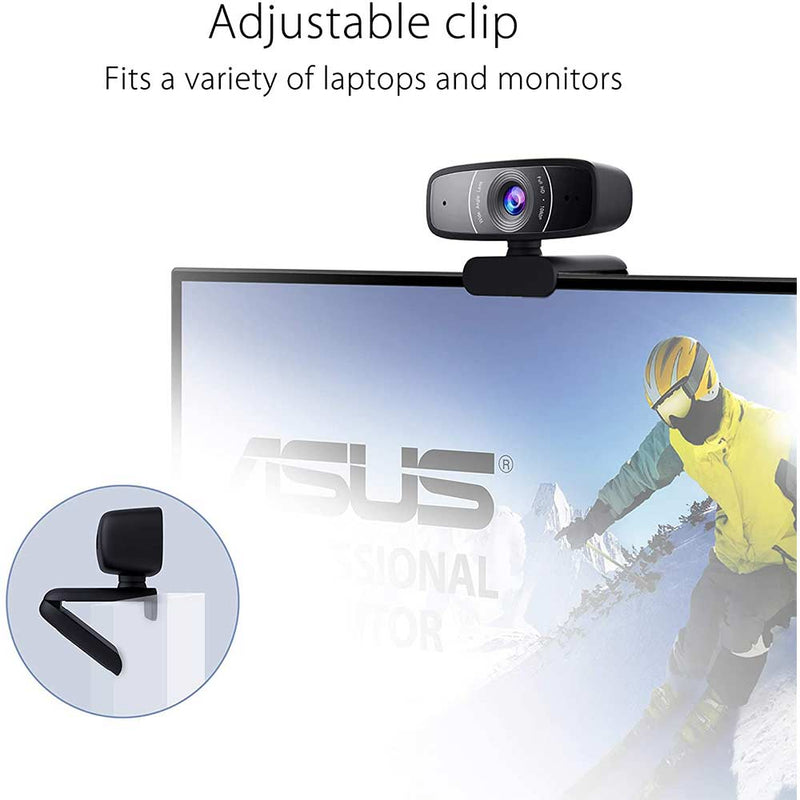 ASUS Webcam C3 1080P HD Web Camera with Built - in Mic and 360° Rotation - SWIFT PERIPHERALSC3