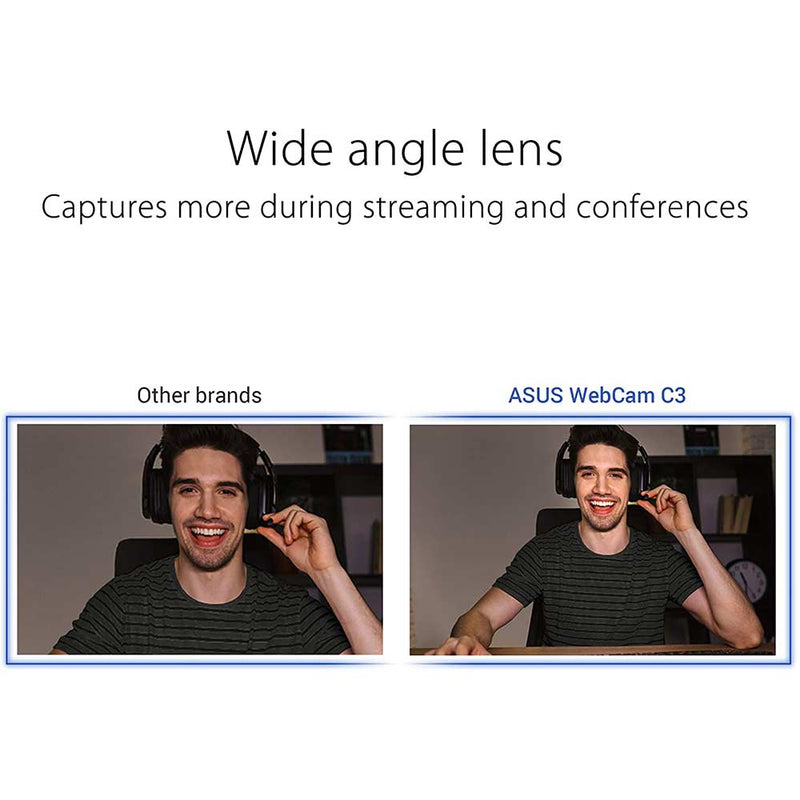 ASUS Webcam C3 1080P HD Web Camera with Built - in Mic and 360° Rotation - SWIFT PERIPHERALSC3