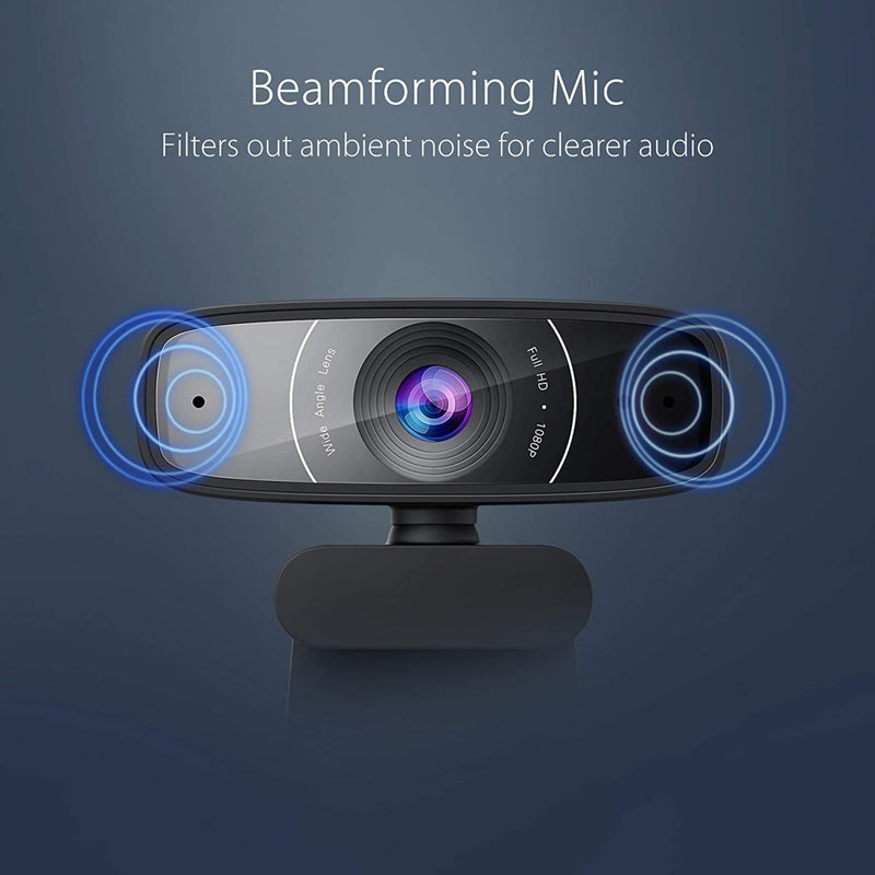 ASUS Webcam C3 1080P HD Web Camera with Built - in Mic and 360° Rotation - SWIFT PERIPHERALSC3