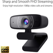 ASUS Webcam C3 1080P HD Web Camera with Built - in Mic and 360° Rotation - SWIFT PERIPHERALSC3
