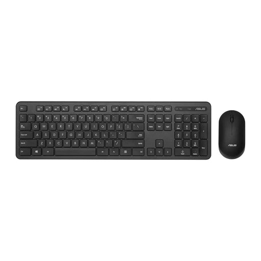 ASUS WIRELESS KEYBOARD AND SILENT OPTICAL MOUSE SET CW100 (BLACK) - SWIFT PERIPHERALS1086583