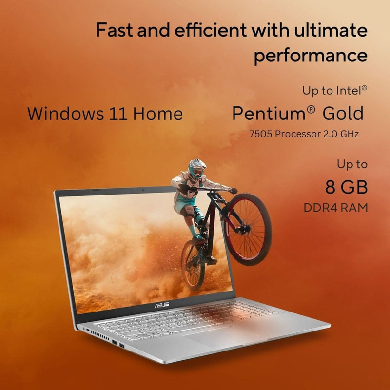 ASUS X515, 15.6 INCH FHD (1920 X 1080) 16:9, 60HZ 200NITS, INTEL PENTIUM GOLD 7505, THIN & LIGHT LAPTOP (8GB RAM/512GB SSD/WINDOWS 11/OFFICE HOME/37WHR BATTERY/TRANSPARENT SILVER/1.80 KG), X1500EA - EJ122WS - SWIFT PERIPHERALS90NB0TY6-M04PV0