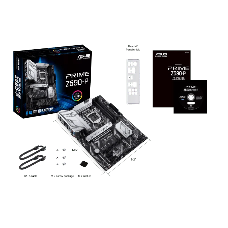 ASUS Z590 - P PRIME DDR4 INTEL LGA1200 MOTHERBOARD - SWIFT PERIPHERALS107459