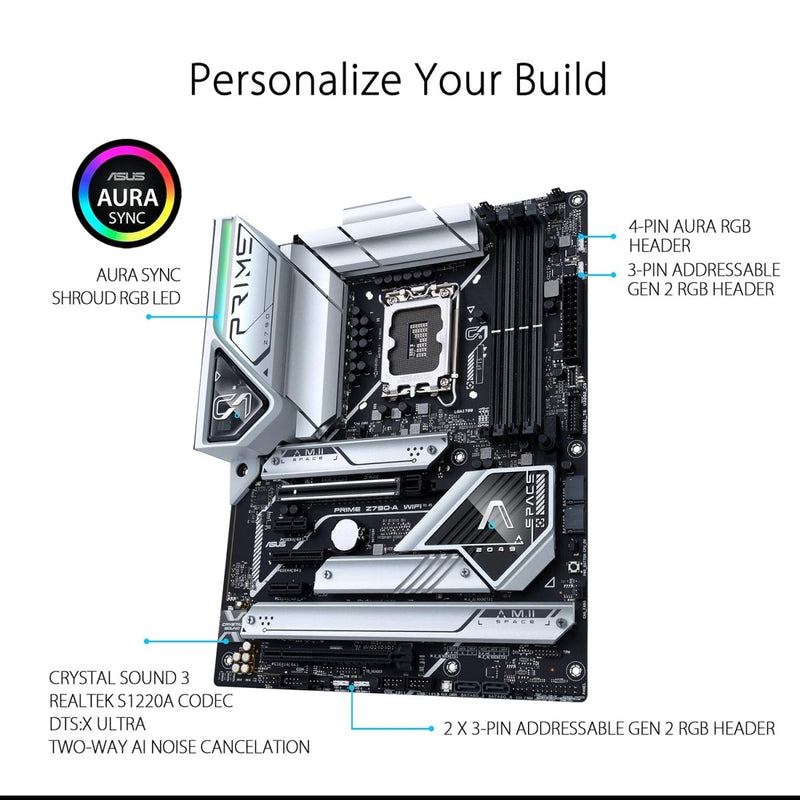 ASUS Z790 - A PRIME CSM WIFI DDR5 INTEL LGA1700 MOTHERBOARD - SWIFT PERIPHERALS1084714