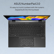 ASUS ZENBOOK 14 FLIP OLED (2022), 14 - INCH (35.56 CM) 2.8K OLED TOUCH 90HZ, AMD RYZEN 7 5800H, 2 - IN1 LAPTOP (16GB/1TB SSD/OFFICE 2021/WINDOWS 11/INTEGRATED GRAPHICS/BLACK/1.4 KG), UN5401QA - KN701WS - SWIFT PERIPHERALS90NB0V31-M003A0