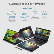 ASUS ZENBOOK 14 FLIP OLED (2022), 14 - INCH (35.56 CM) 2.8K OLED TOUCH 90HZ, AMD RYZEN 7 5800H, 2 - IN1 LAPTOP (16GB/1TB SSD/OFFICE 2021/WINDOWS 11/INTEGRATED GRAPHICS/BLACK/1.4 KG), UN5401QA - KN701WS - SWIFT PERIPHERALS90NB0V31-M003A0