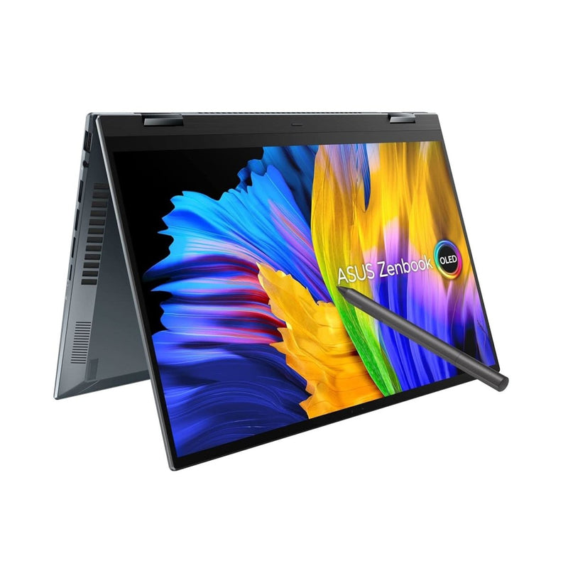 ASUS ZENBOOK 14 FLIP OLED (2022), 14 INCH (35.56 CMS) 2.8K OLED 16:10 90HZ TOUCH, CORE I7 - 12700H 12TH GEN, 2 - IN - 1 LAPTOP (16GB/512GB SSD/IRIS XE GRAPHICS/WIN 11/OFFICE 2021/GREY/1.4 KG), UP5401ZA - KN701WS - SWIFT PERIPHERALS90NB0XL1-M00120