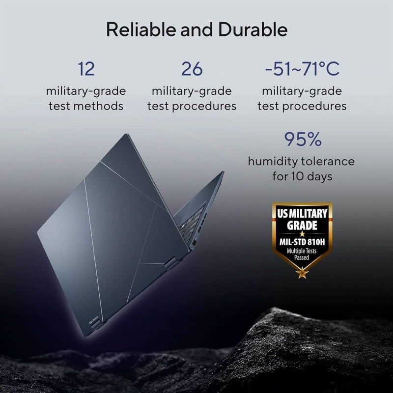 ASUS ZENBOOK 14 FLIP OLED (2023), INTEL CORE I5 - 1340P 13TH GEN, 14 INCH (35.56 CM) 2.8K 90HZ OLED, THIN & LIGHT LAPTOP (16GB/512GB SSD/IRIS XE/WIN 11/OFFICE 2021/75W BATTERY/BLUE/1.5 KG), UP3404VA - KN542WS - SWIFT PERIPHERALS90NB10E2-M001E0