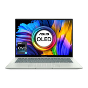 ASUS ZENBOOK 14 OLED (2022), 14" (35.56 CMS) 2.8K OLED 16:10 90HZ, INTEL CORE I5 - 1240P 12TH GEN, THIN AND LAPTOP (16GB/512GB SSD/IRIS XE GRAPHICS/WIN 11/OFFICE 2021/CELADON/1.39 KG), UX3402ZA - KM532WS - SWIFT PERIPHERALS90NB0WC2-M003K0