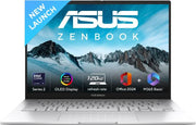 ASUS ZENBOOK 14 OLED (2025) WITH OFFICE 2024 + M365 BASIC*, AI PC INTEL CORE ULTRA 9 285H - (32 GB/1 TB SSD/WINDOWS 11 HOME) UX3405CA - PZ349WS THIN AND LIGHT LAPTOP (14 INCH, FOGGY SILVER, 1.28 KG, WITH MS OFFICE) - SWIFT PERIPHERALS1094608