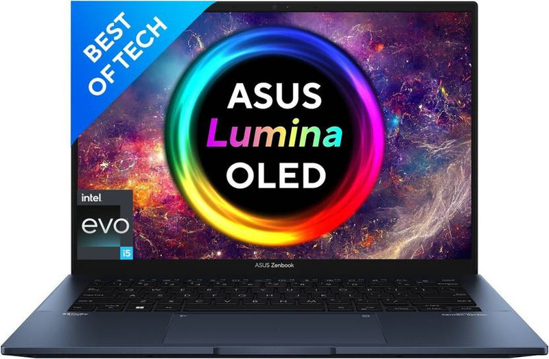 ASUS ZENBOOK 14 OLED INTEL EVO P SERIES INTEL CORE I5 12TH GEN 1240P - (16 GB/512 GB SSD/WINDOWS 11 HOME) UX3402ZA - KM531WS THIN AND LIGHT LAPTOP (14 INCH, PONDER BLUE, 1.39 KG, WITH MS OFFICE) - SWIFT PERIPHERALS90NB0WC1-M00360