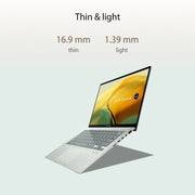 ASUS ZENBOOK 14 OLED INTEL EVO P - SERIES INTEL CORE I7 12TH GEN - (16 GB/512 GB SSD/WINDOWS 11 HOME) UX3402ZA - KM732WS LAPTOP (14 INCH, AQUA CELADON, WITH MS OFFICE) - SWIFT PERIPHERALS90NB0WC2-M00380