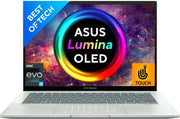 ASUS ZENBOOK 14 OLED TOUCH INTEL EVO P - SERIES INTEL CORE I7 12TH GEN 1260P - (16 GB/512 GB SSD/WINDOWS 11 HOME) UX3402ZA - KN732WS THIN AND LIGHT LAPTOP (14 INCH, AQUA CELADON, 1.39 KG, WITH MS OFFICE) - SWIFT PERIPHERALS90NB0WC4-M01410