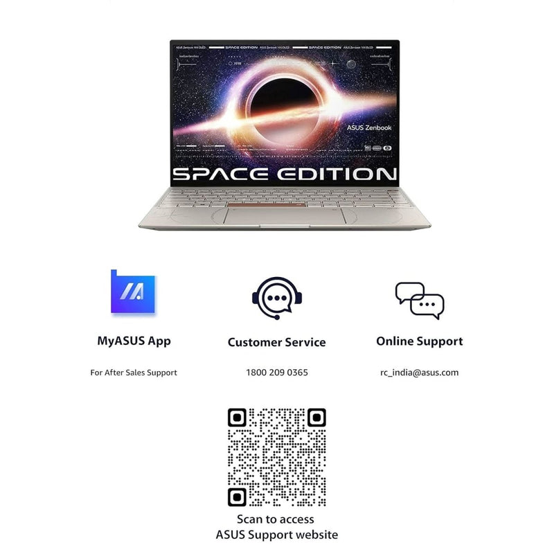 ASUS ZENBOOK 14X OLED SPACE EDITION,14 INCH (35.56 CMS) 2.8K OLED 16:10 90HZ TOUCH, CORE I9 - 12900H 12TH GEN,THIN&LIGHT LAPTOP (32GB/1TB SSD/WIN 11/OFFICE 2021/TITANIUM/1.4 KG),UX5401ZAS - KN901WS,INTEL - SWIFT PERIPHERALS90NB0WV7-M005W0