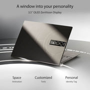 ASUS ZENBOOK 14X OLED SPACE EDITION,14 INCH (35.56 CMS) 2.8K OLED 16:10 90HZ TOUCH, CORE I9 - 12900H 12TH GEN,THIN&LIGHT LAPTOP (32GB/1TB SSD/WIN 11/OFFICE 2021/TITANIUM/1.4 KG),UX5401ZAS - KN901WS,INTEL - SWIFT PERIPHERALS90NB0WV7-M005W0