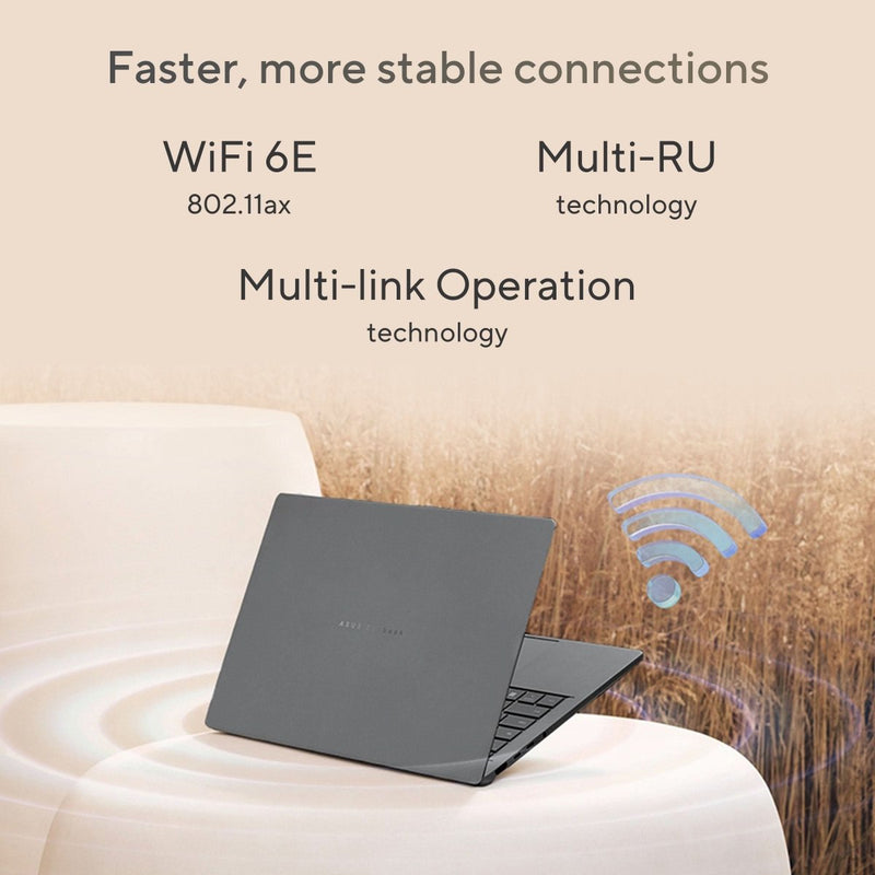 ASUS ZENBOOK A14 OLED UX3407QA - QD259WS [X1 - 26 - 100/16GB/512GB SSD/WIN11 HOME+MS24/14.0"/INTEGRATED GRAPHICS/1 YEAR(S)/GREY] - SWIFT PERIPHERALS1092767
