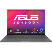 ASUS ZENBOOK A14, SNAPDRAGON X ELITE PROCESSOR,(QUALCOMM ADRENO IGPU/16GB RAM/512GB SSD/WINDOWS 11 HOME/MS OFFICE 365 BASIC (1YEAR)*/14 INCH FHD+ OLED/AI PC/ICELAND GRAY/0.98 KG), UX3407RA - QD061WS - SWIFT PERIPHERALS90NB16G2-M005E0