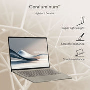 ASUS ZENBOOK A14, SNAPDRAGON X ELITE PROCESSOR,(QUALCOMM ADRENO IGPU/16GB RAM/512GB SSD/WINDOWS 11 HOME/MS OFFICE 365 BASIC (1YEAR)*/14 INCH FHD+ OLED/AI PC/ZABRISKIE BEIGE/0.98 KG), UX3407RA - QD054WS - SWIFT PERIPHERALS90NB16G1-M004W0