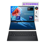 ASUS ZENBOOK DUO OLED (2024), 14" (35.56CM) FHD OLED TOUCH DISPLAY, INTEL CORE ULTRA 5 125H, BUILT - IN AI, DUAL SCREEN LAPTOP (16GB/1TB SSD/INTEL ARC GRAPHICS/WIN11/GRAY/1.65 KG), UX8406MA - QL551WS - SWIFT PERIPHERALS90NB12U1-M00HB0